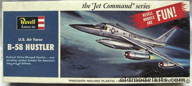 Revell 1/94 B-58 Hustler - 'Jet Command' Issue, H272-100 plastic model kit